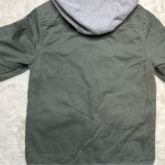 George Jacket Hooded Utility Style Green & Grey Size 6 - Picture 13 of 16